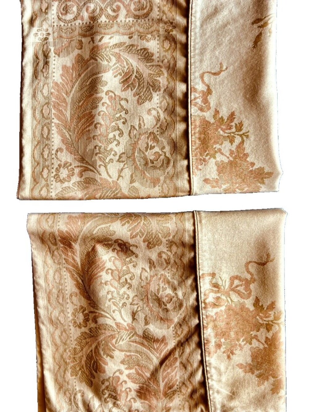 ROYAL SATEEN Pillowcases Standard Pair 100% Egyptian Cotton Crown Crafts LUXURY - Picture 7 of 16